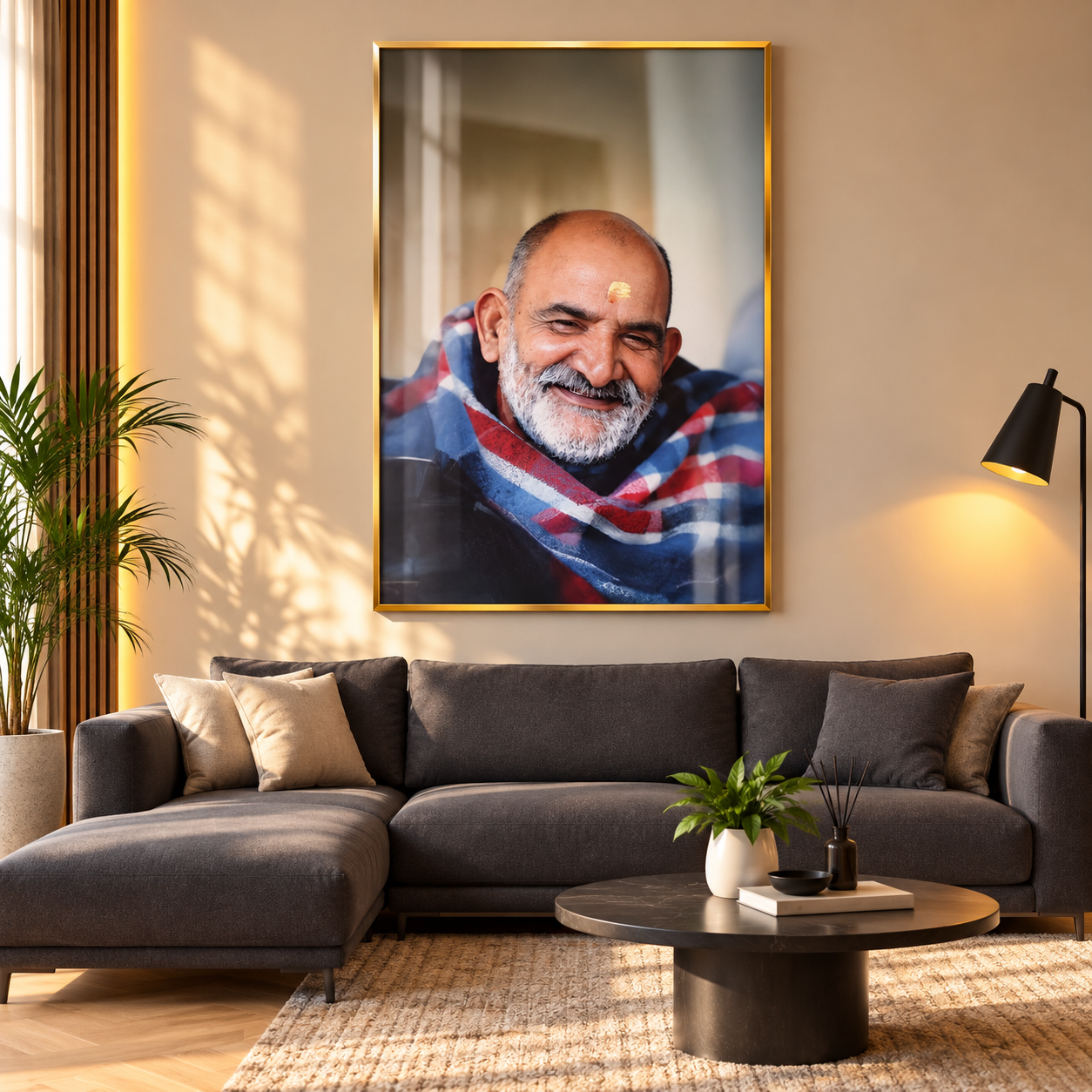 Neemkaroli Baba Premium Acrylic Wall Art