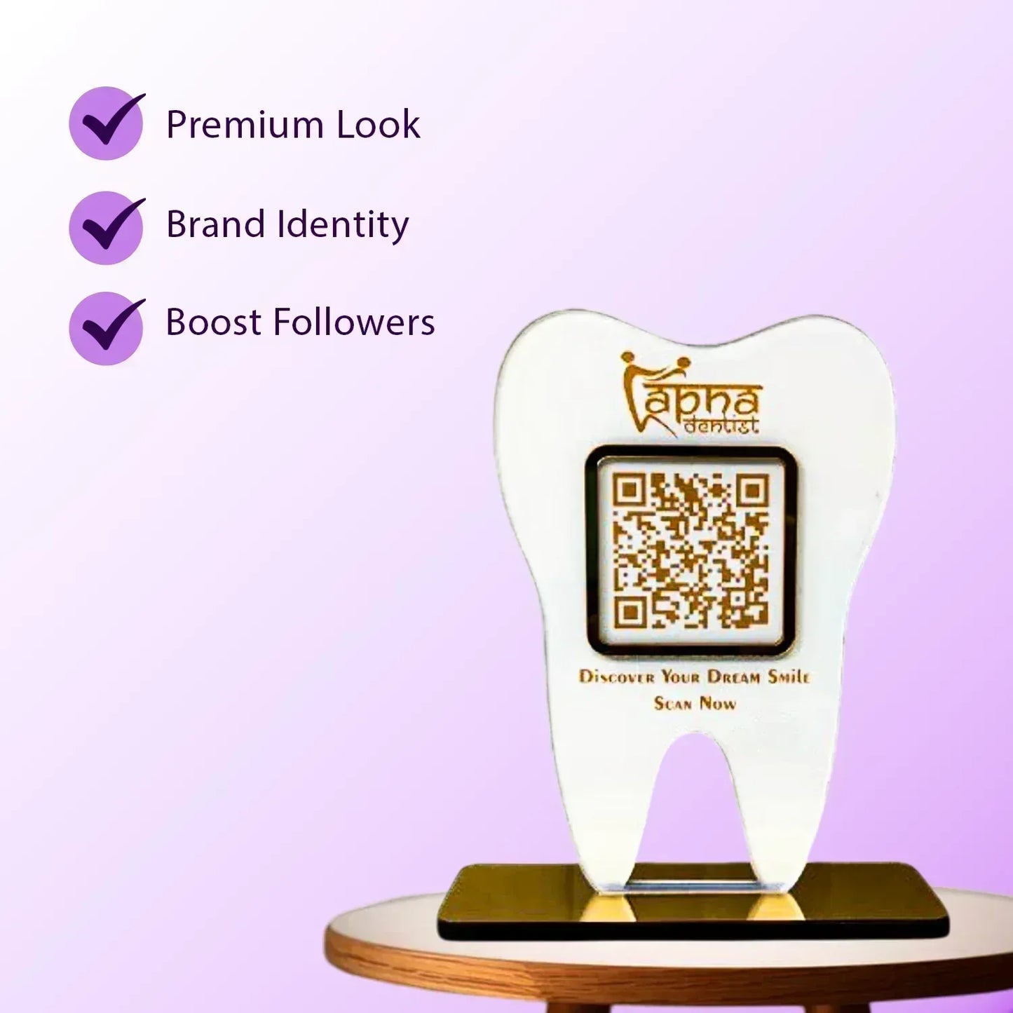 1QR Dentist Standee - Ventex Technology