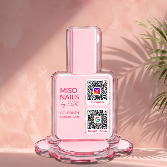 2QR Custom Standee - Nails Salon Edition