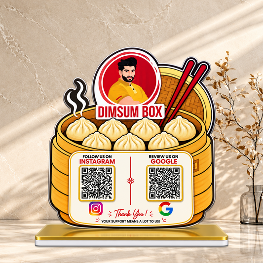 2QR Custom Standee - Cafe Edition