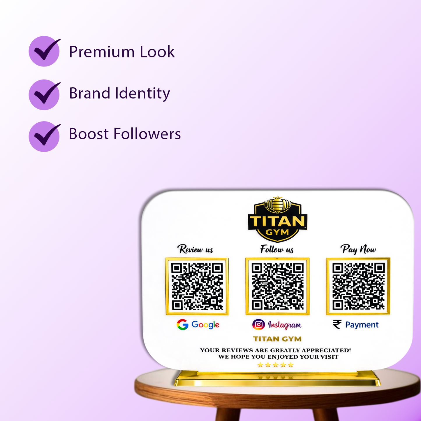 3QR Premium Standee