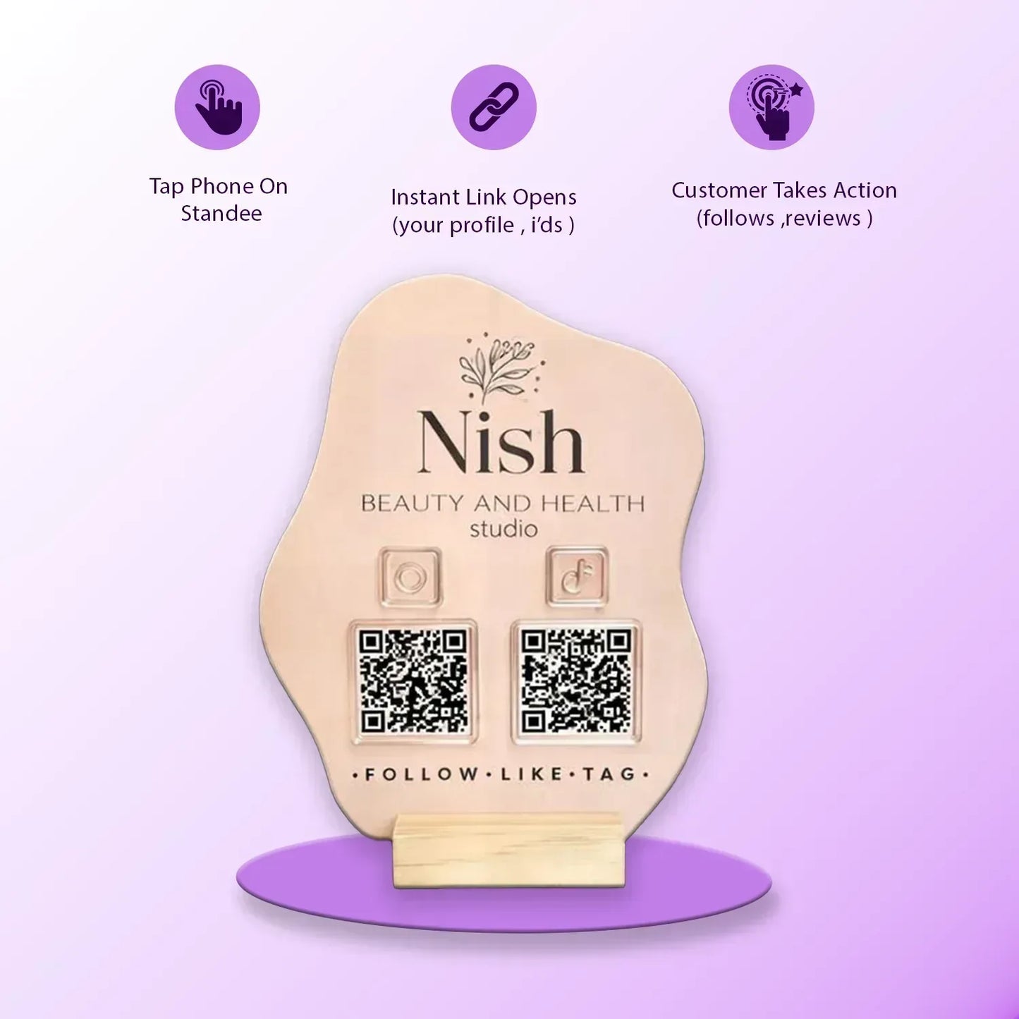 2QR Custom Standee - Ventex Technology