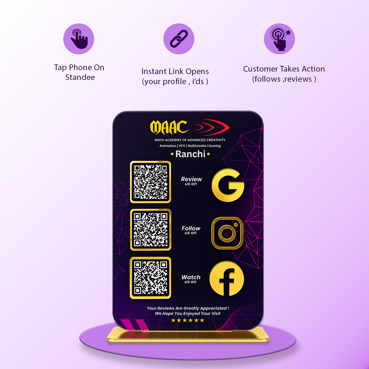 3QR Galaxy Standee