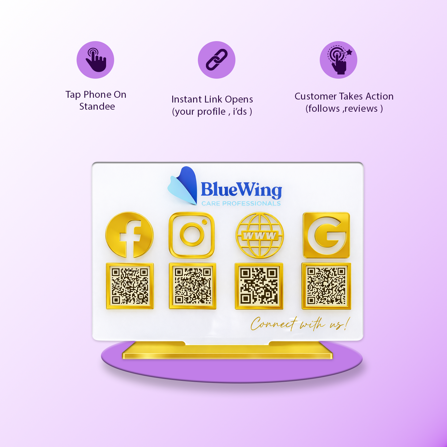 4QR New Premium Standee - Landscape