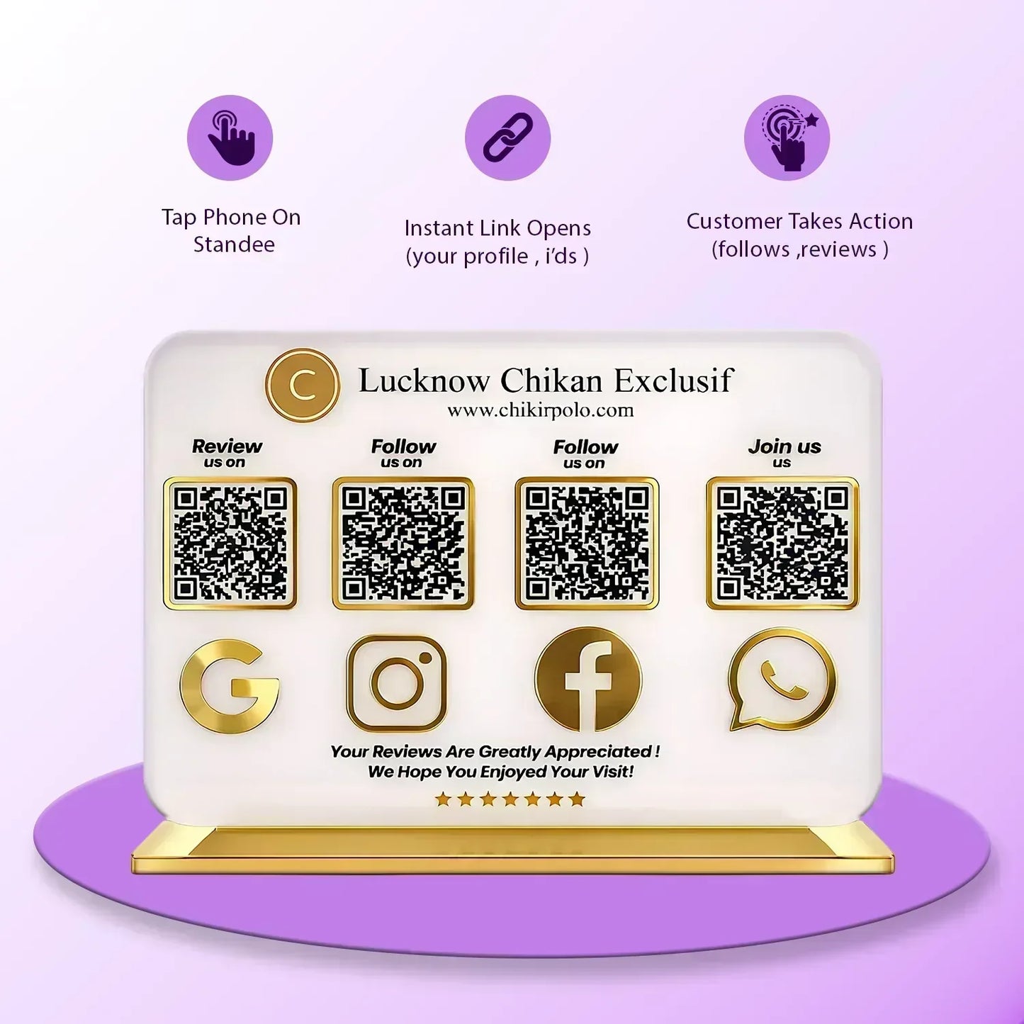 4QR Premium Standee - Ventex Technology