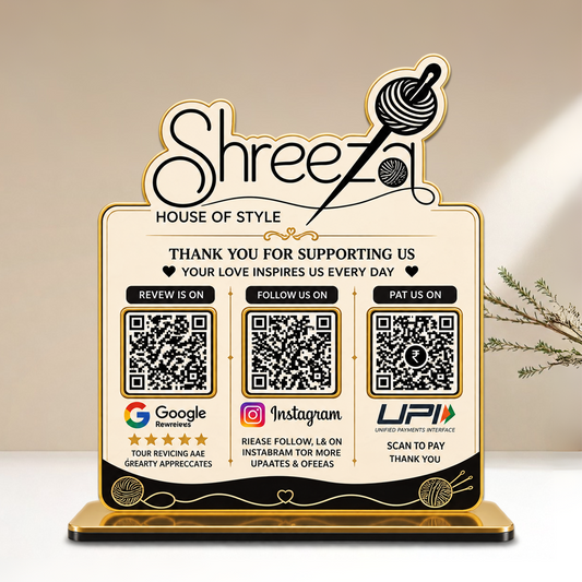 3QR Custom Standee - Clothing Edition