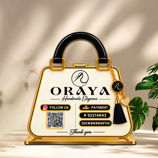 1QR Custom Standee - Handbag Edition