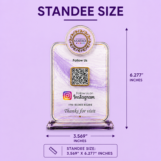 1QR Crystal Standee