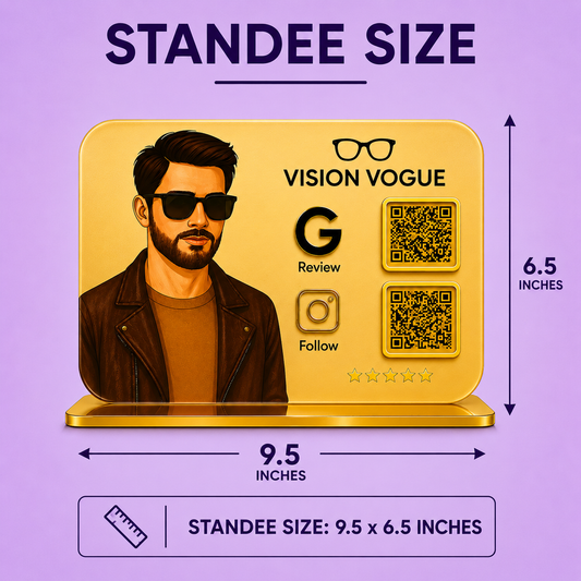 2QR Portrait Standee
