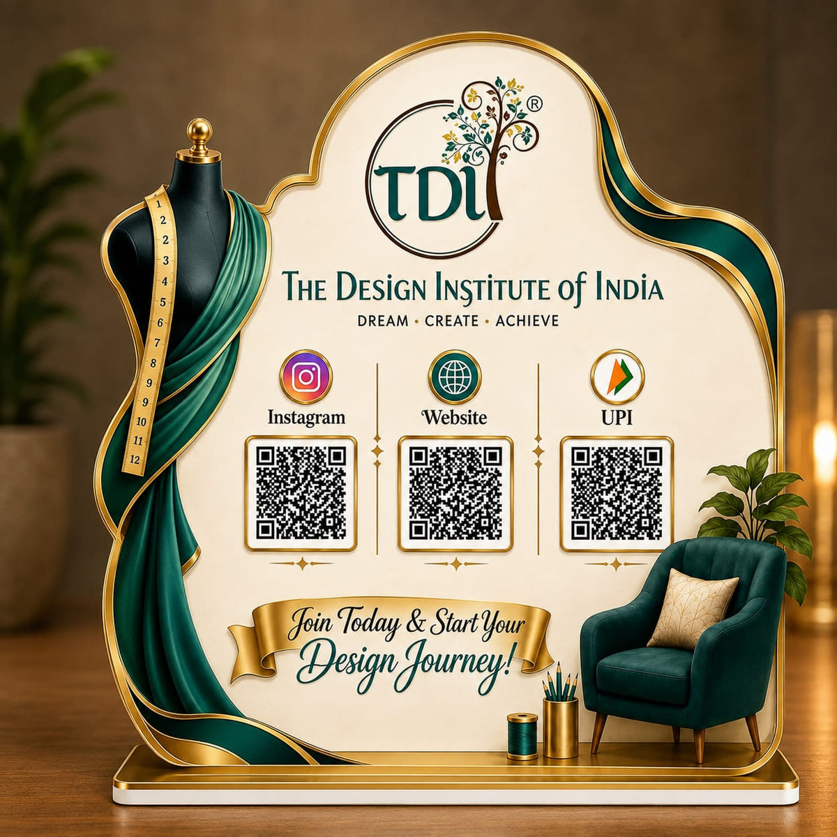 3QR Custom Standee- Boutique Edition