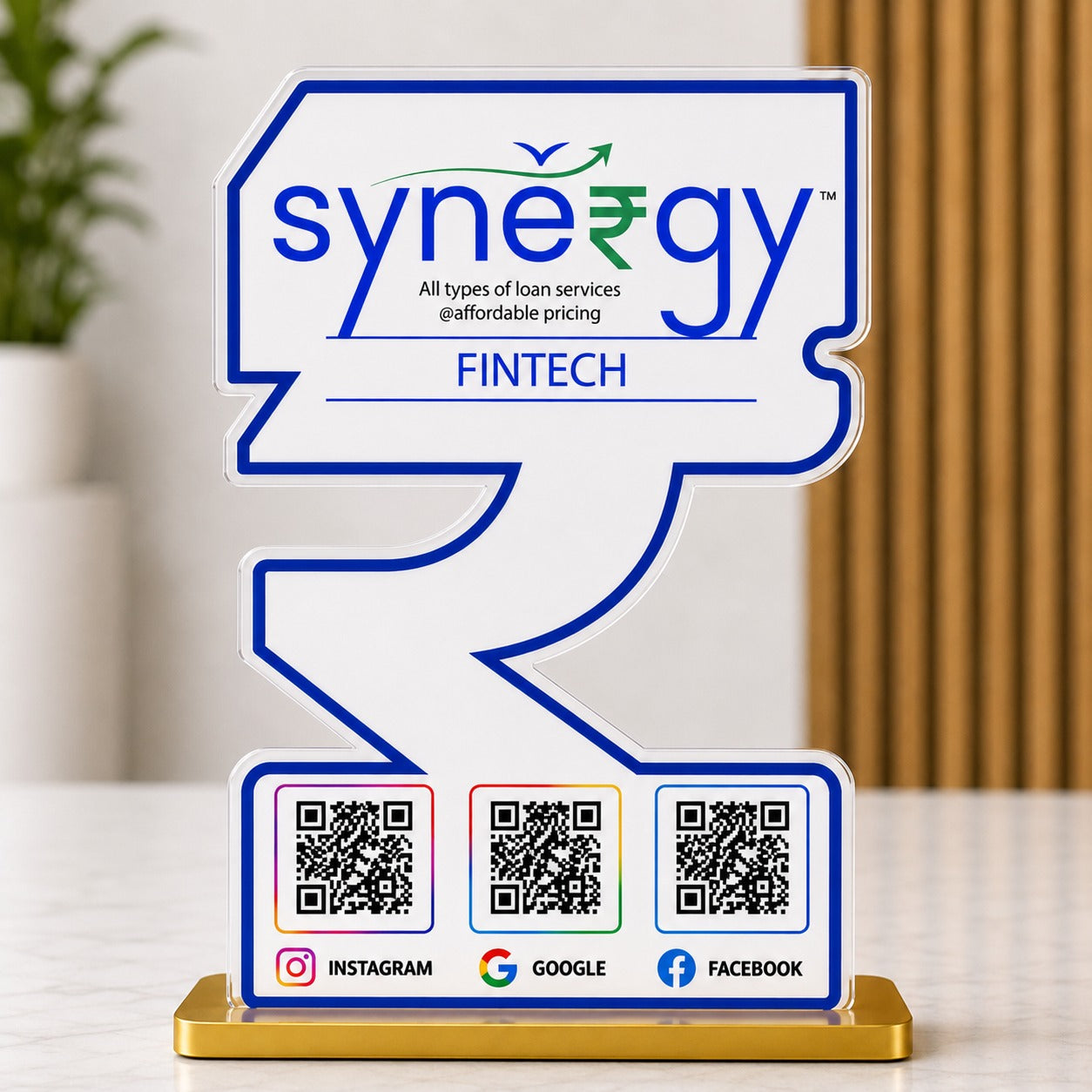 3QR Custom Standee - Finance edition