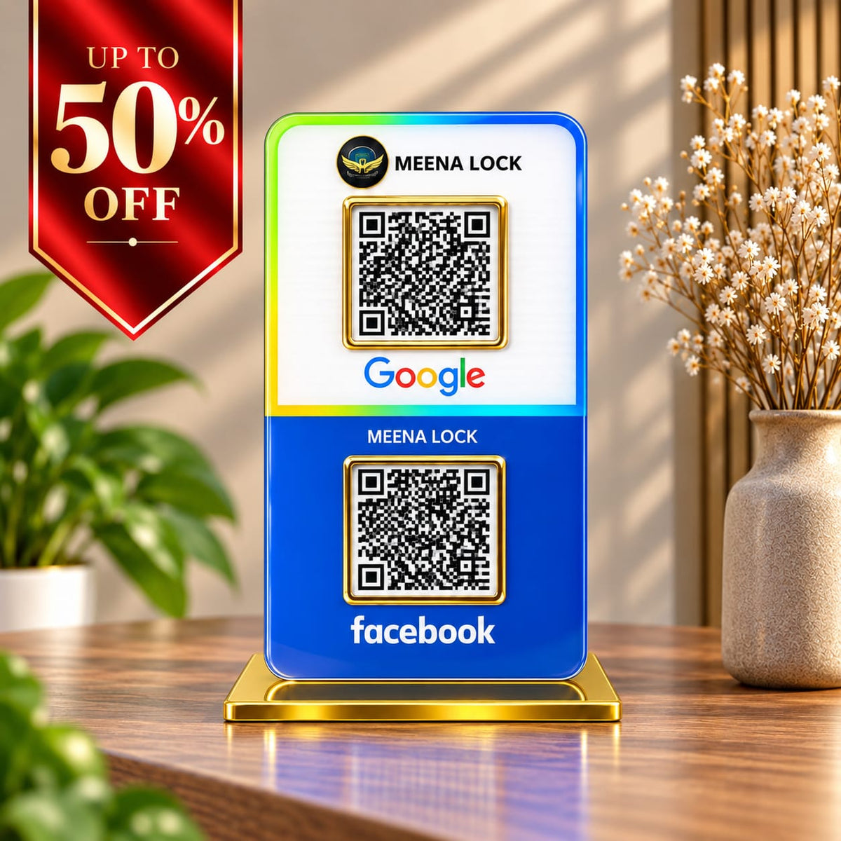 2QR Social Media Standee