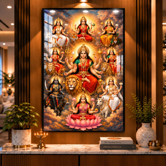 Maa Durga Shakti – Premium Acrylic Wall Art