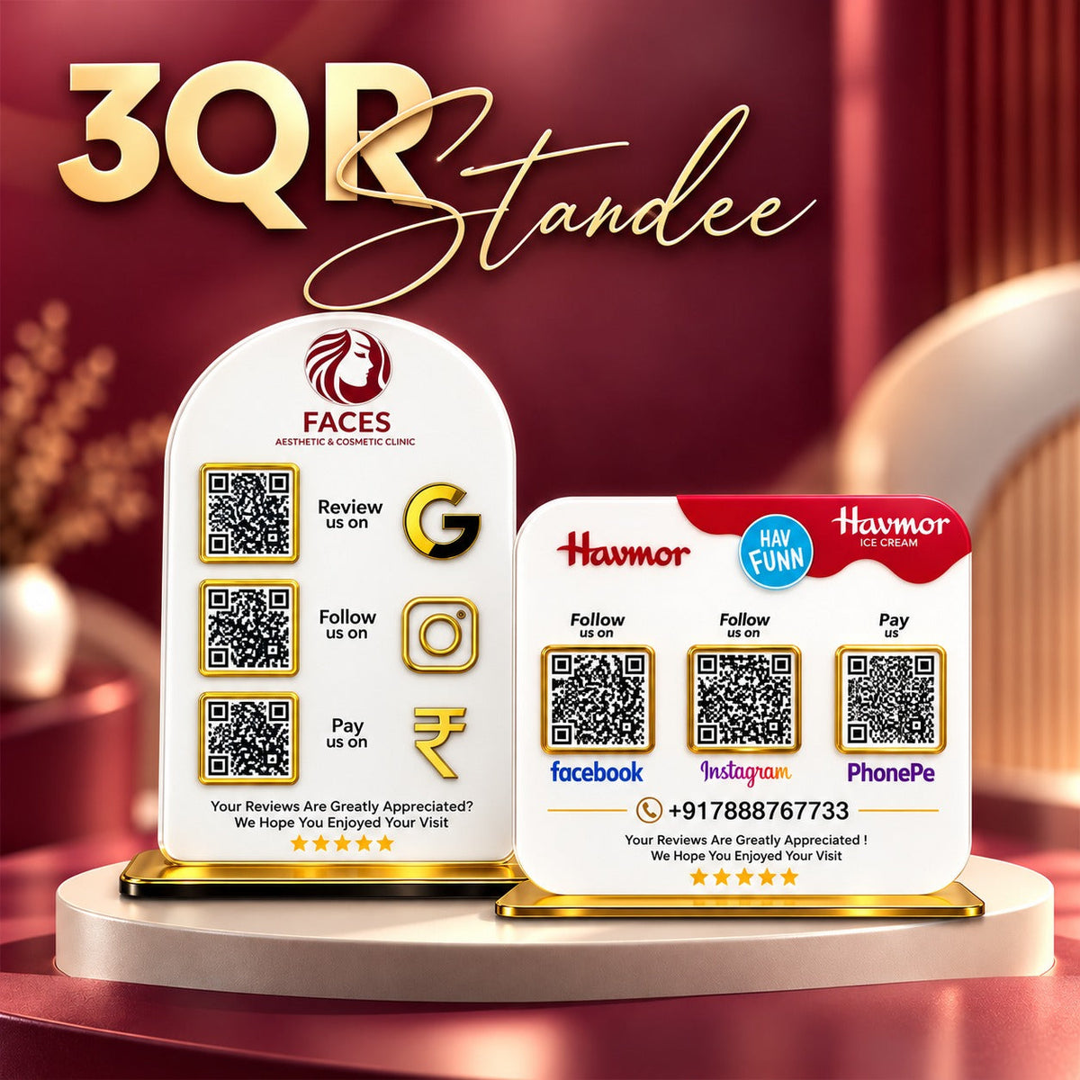 3QR Standee