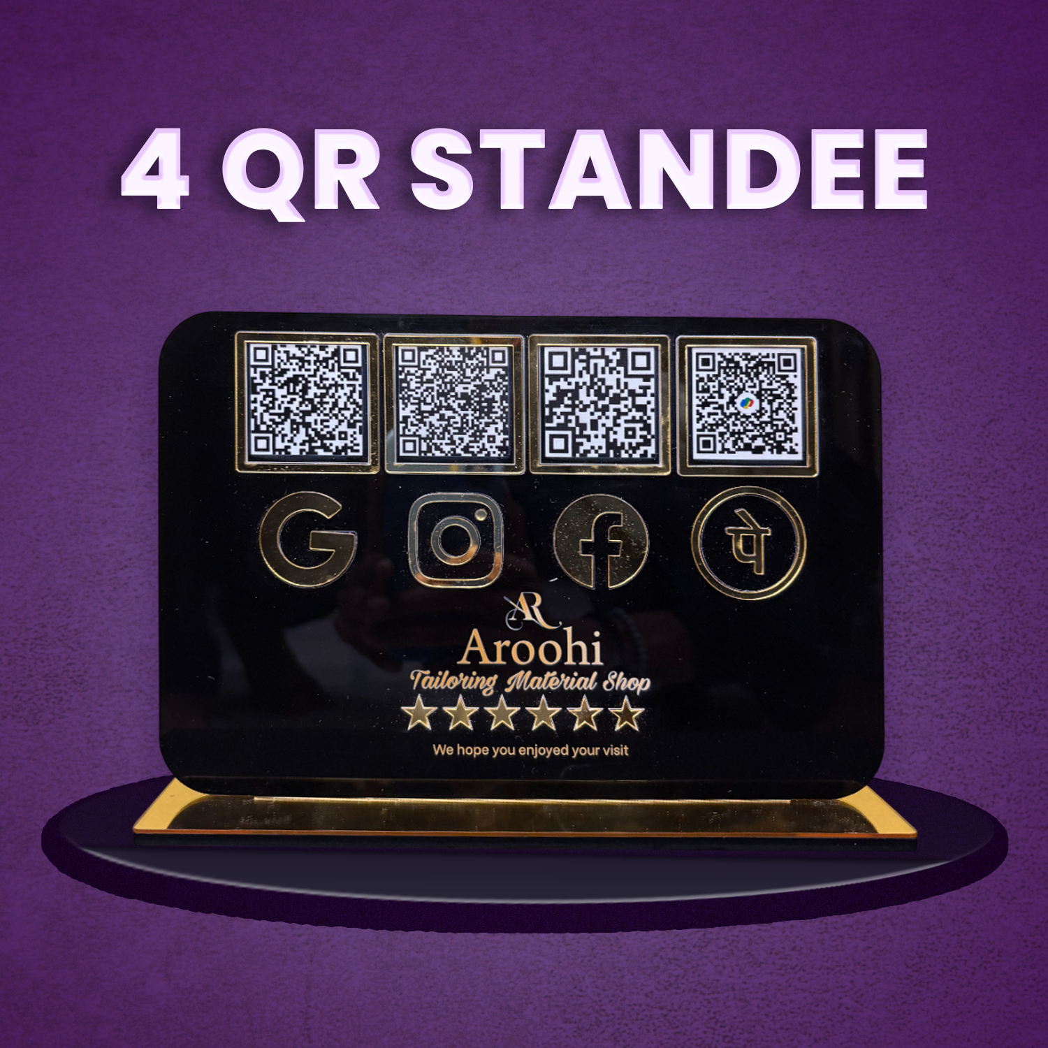 4 QR Stands - Ventex Technology