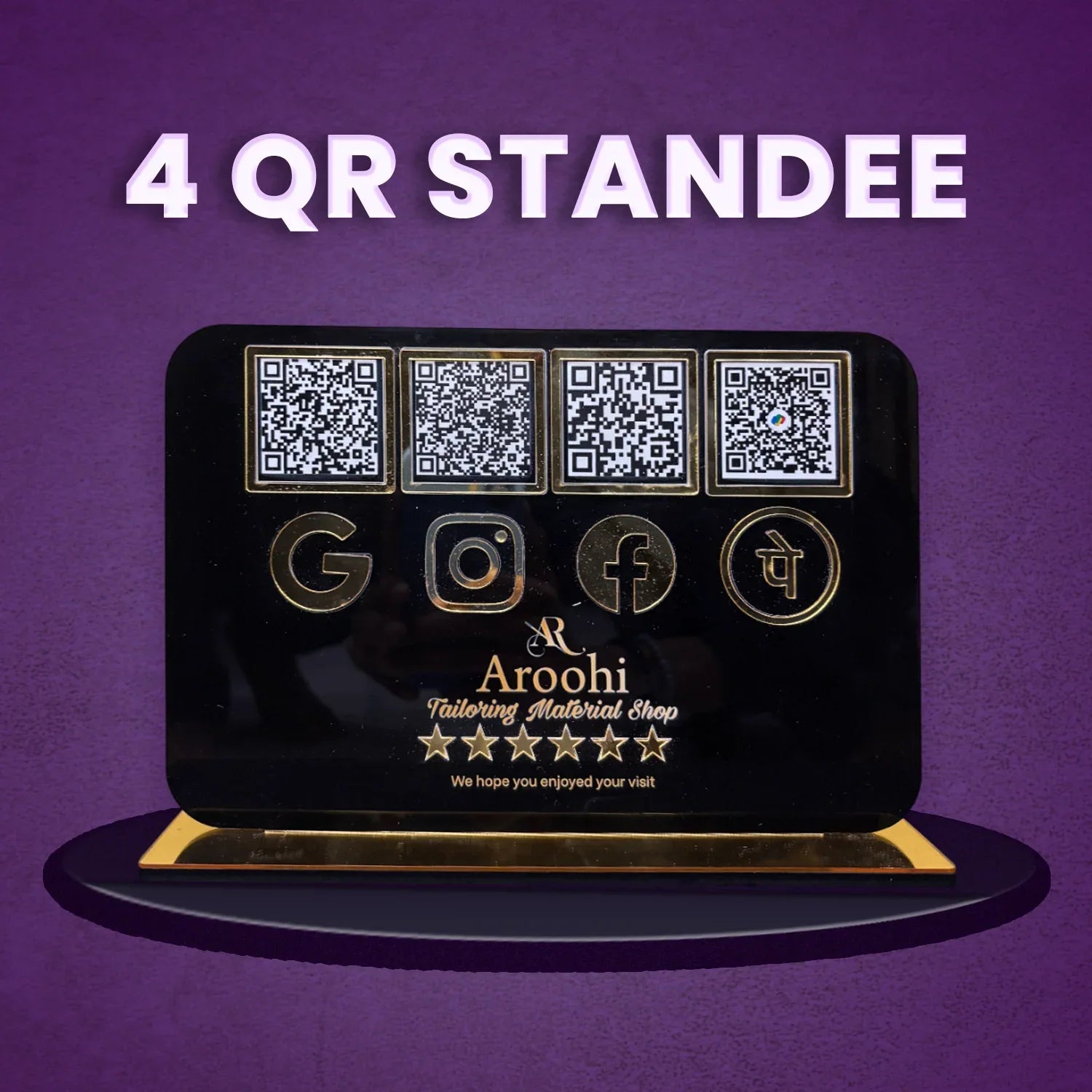 4 QR Stands - Ventex Technology