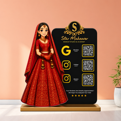 3QR Custom Standee - Makeup Studio