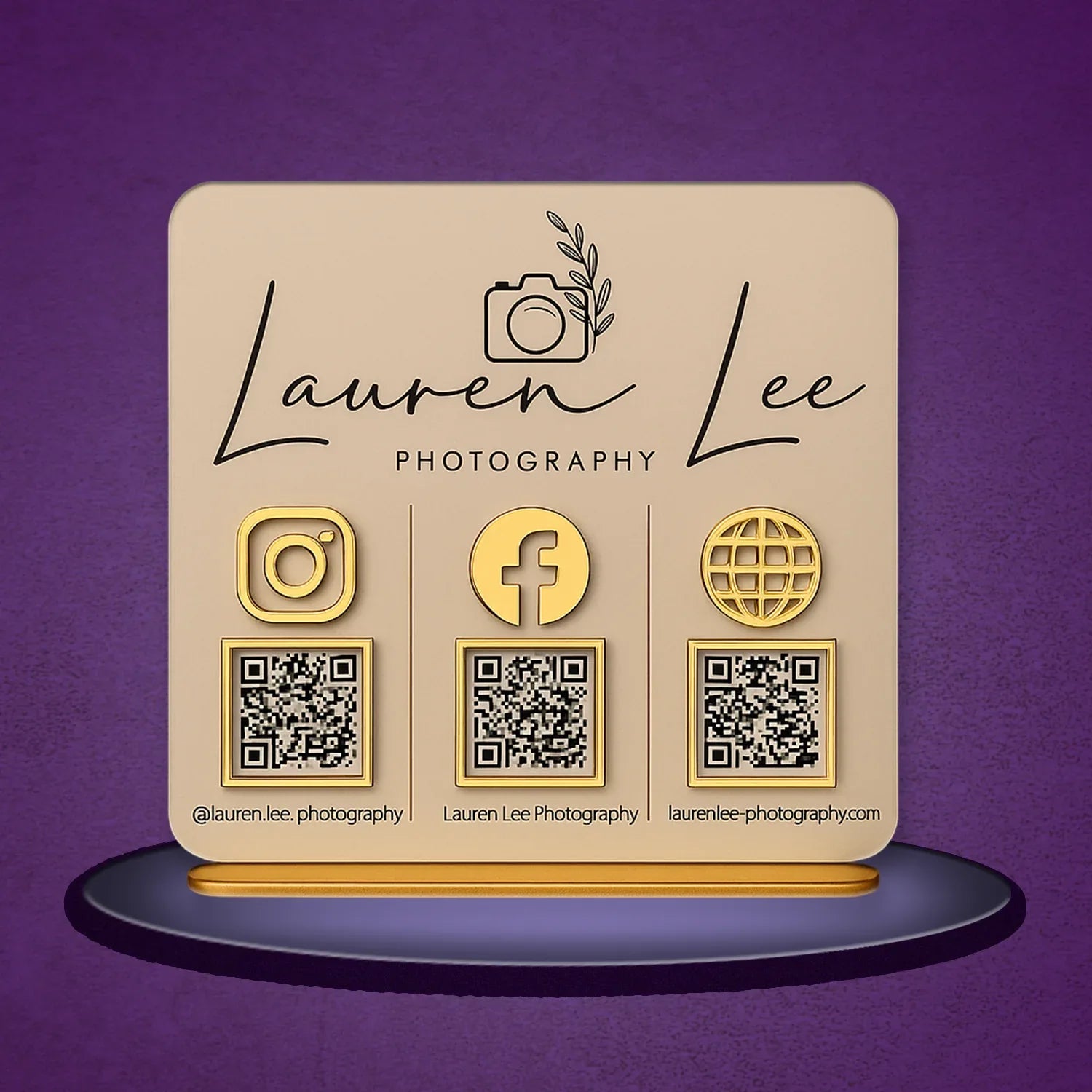 3QR Golden Warm Standee - Ventex Technology