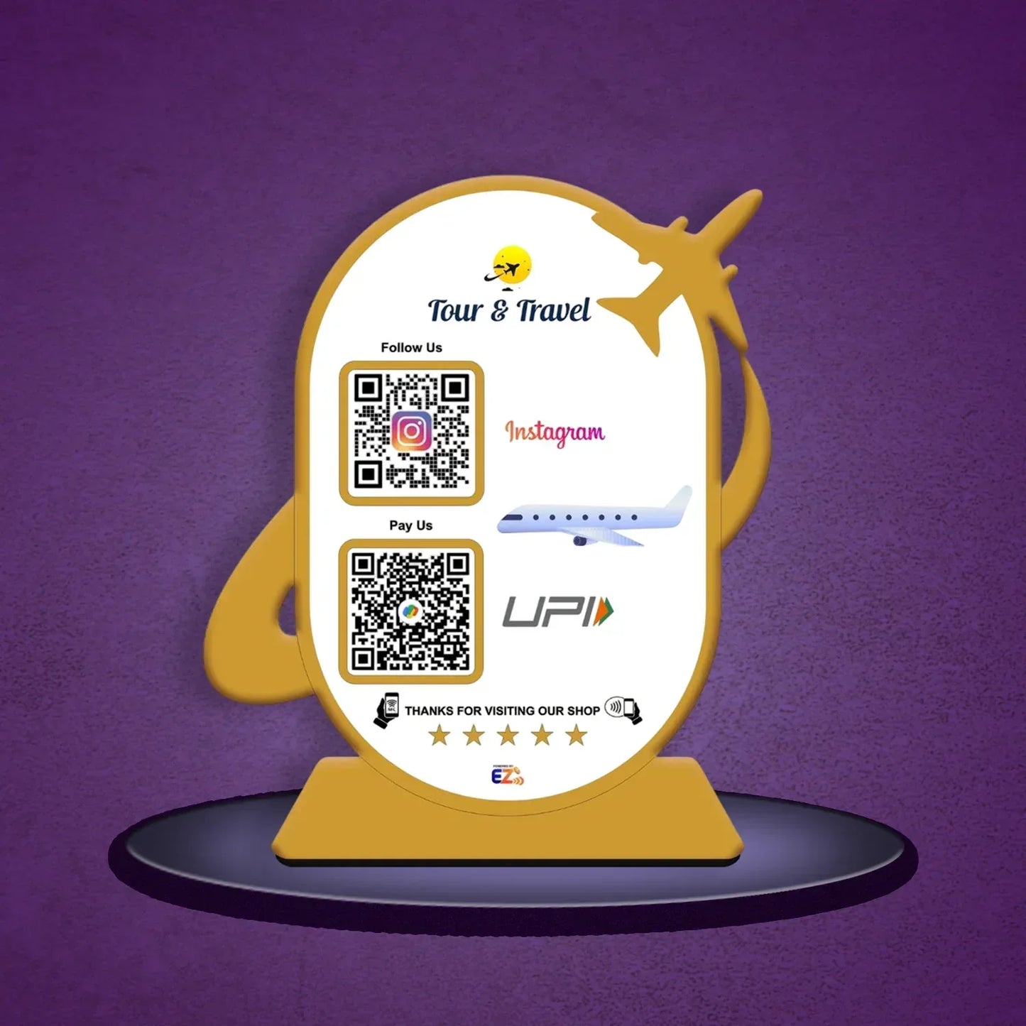 2QR Tour and Travel Standee - Ventex Technology