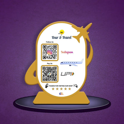 2QR Tour and Travel Standee - Ventex Technology