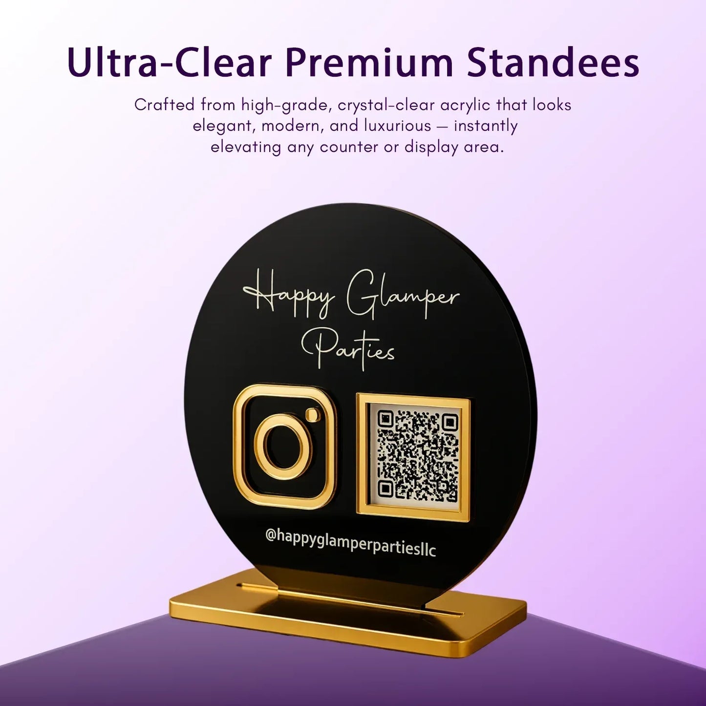 2QR Circular Standee - Ventex Technology