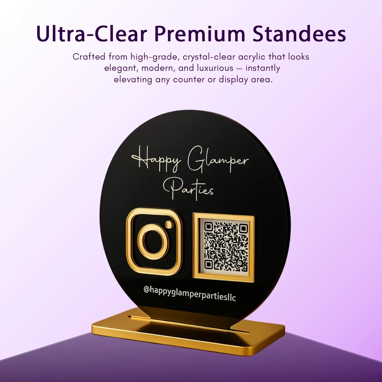 2QR Circular Standee - Ventex Technology