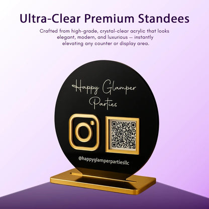 2QR Circular Standee - Ventex Technology