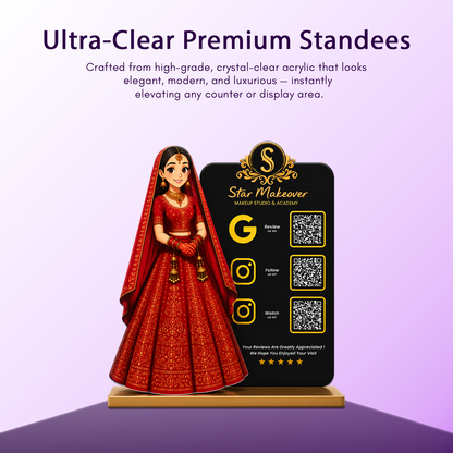 3QR Custom Standee - Makeup Studio