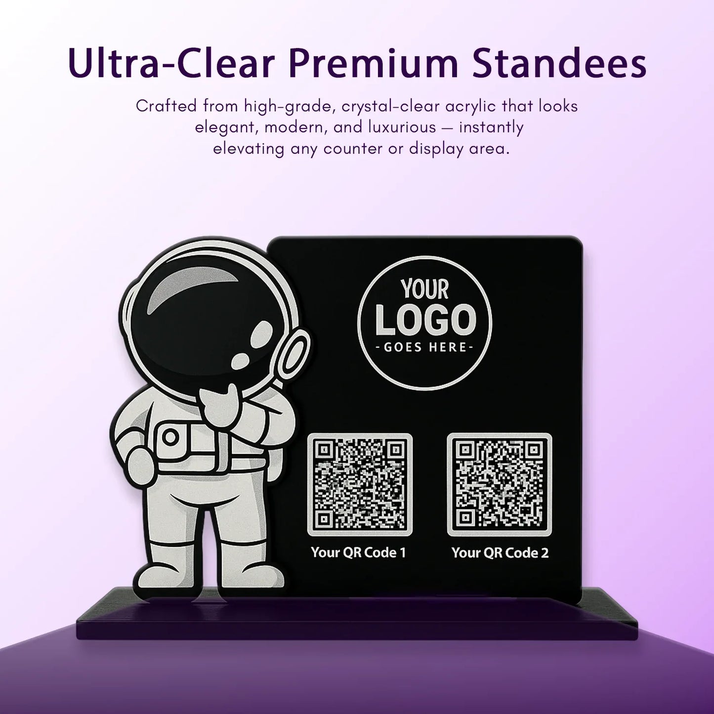 2QR Scientist Standee - Ventex Technology