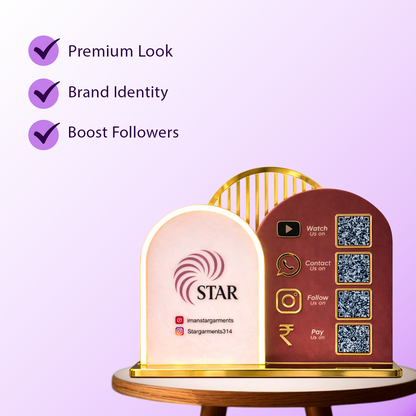 4QR Ventex Royal Standee With Neon light