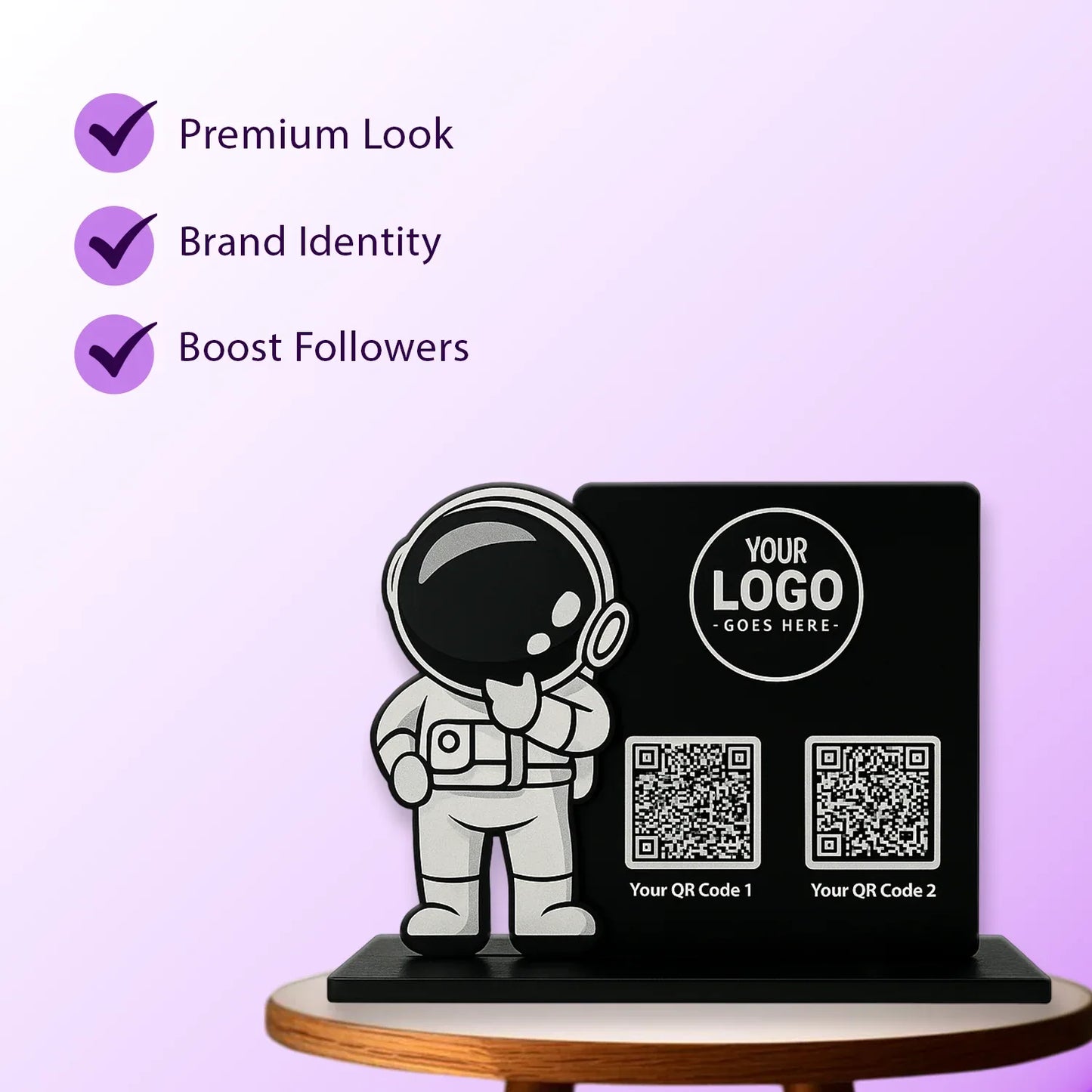 2QR Scientist Standee - Ventex Technology