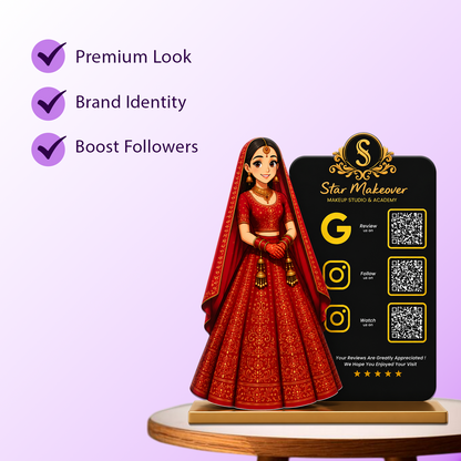 3QR Custom Standee - Makeup Studio