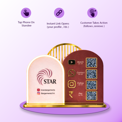 4QR Ventex Royal Standee With Neon light