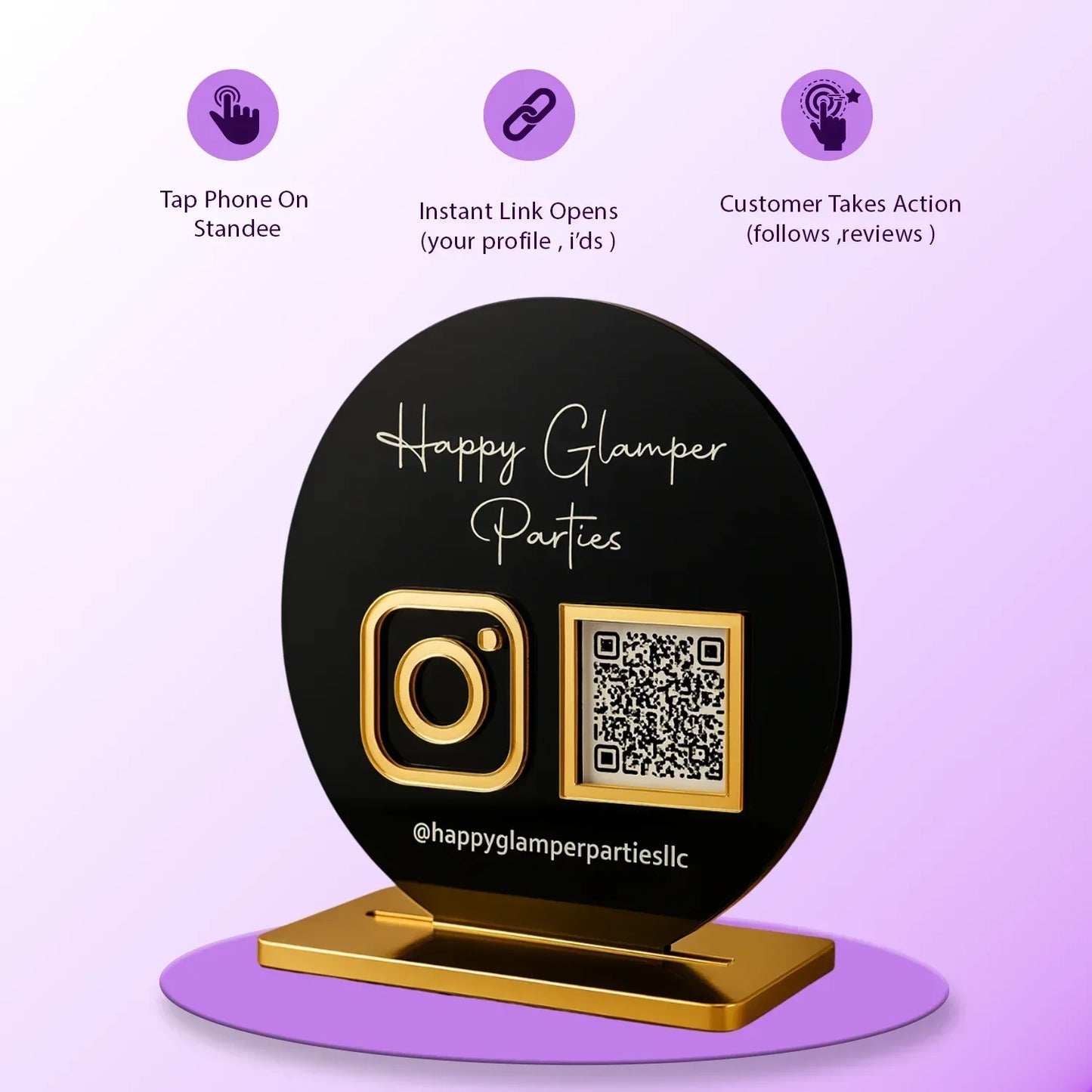 2QR Circular Standee - Ventex Technology