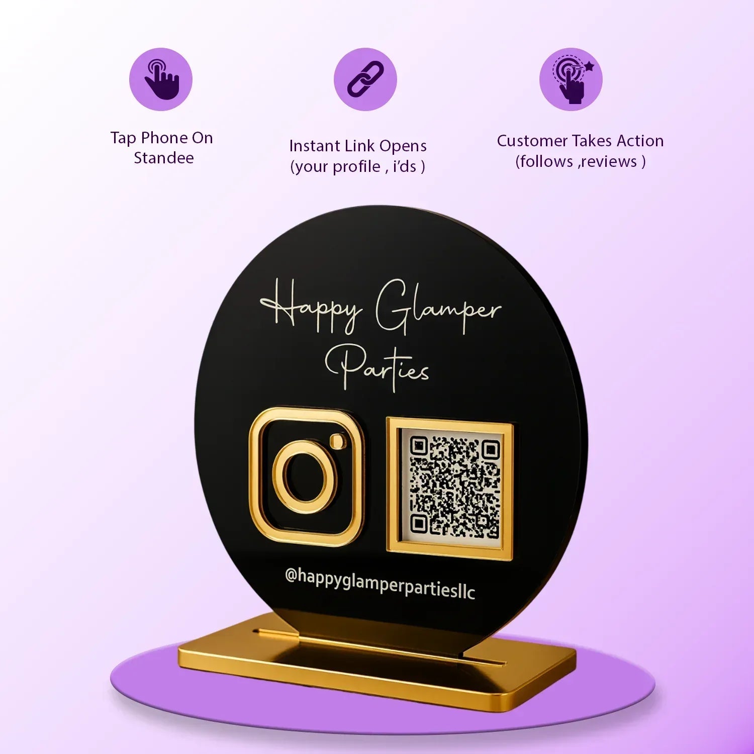 2QR Circular Standee - Ventex Technology