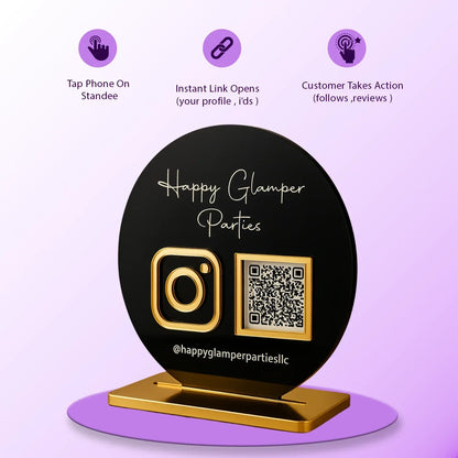 2QR Circular Standee - Ventex Technology