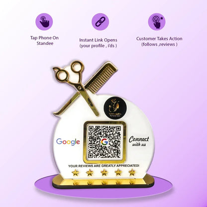 1QR Salon Standee - Ventex Technology