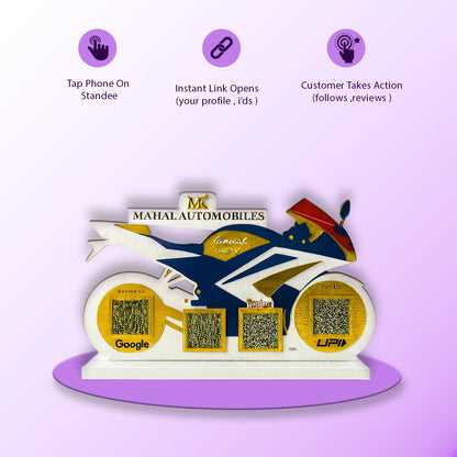 4QR Bike Standee - Ventex Technology