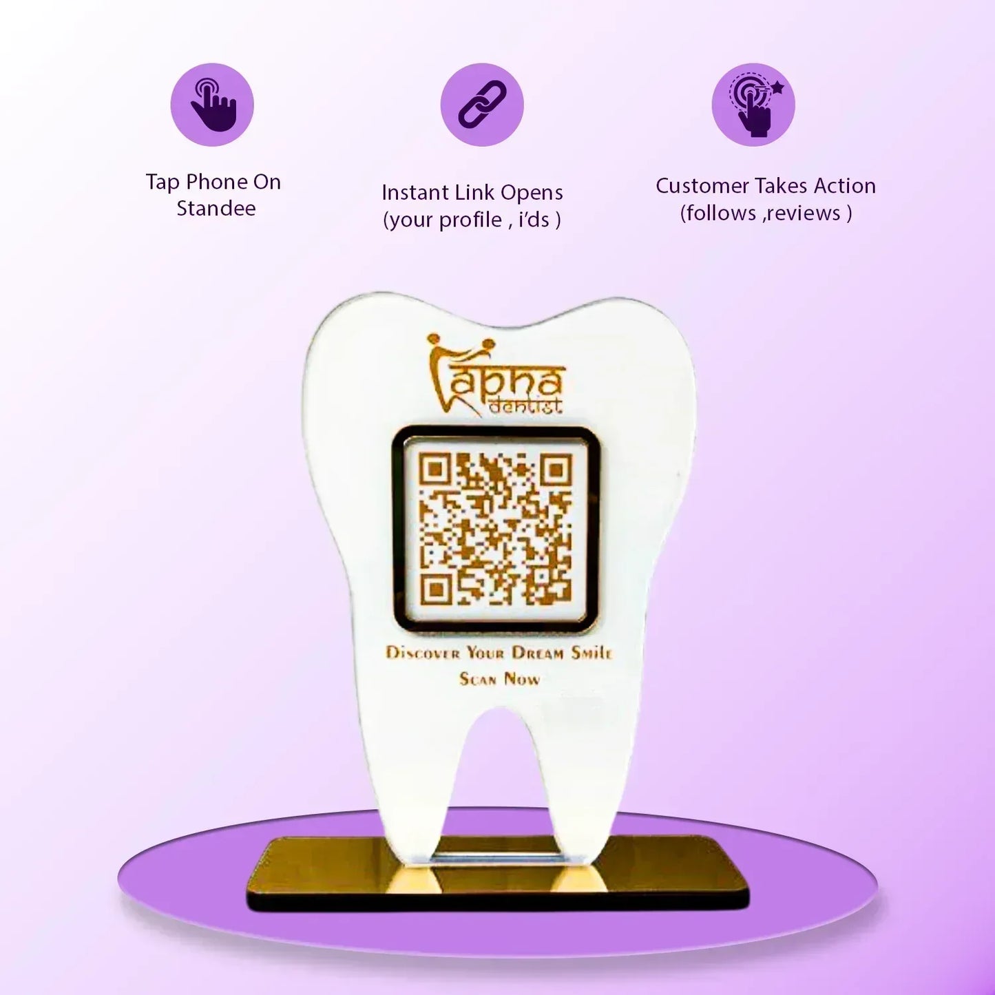 1QR Dentist Standee - Ventex Technology