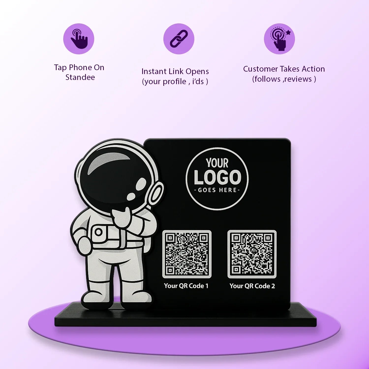 2QR Scientist Standee - Ventex Technology