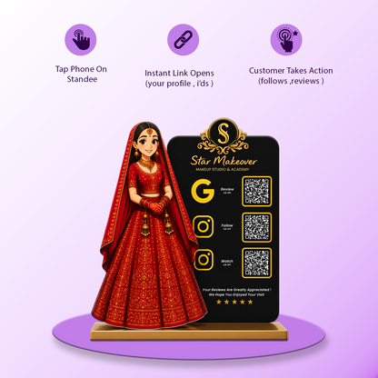 3QR Custom Standee - Makeup Studio