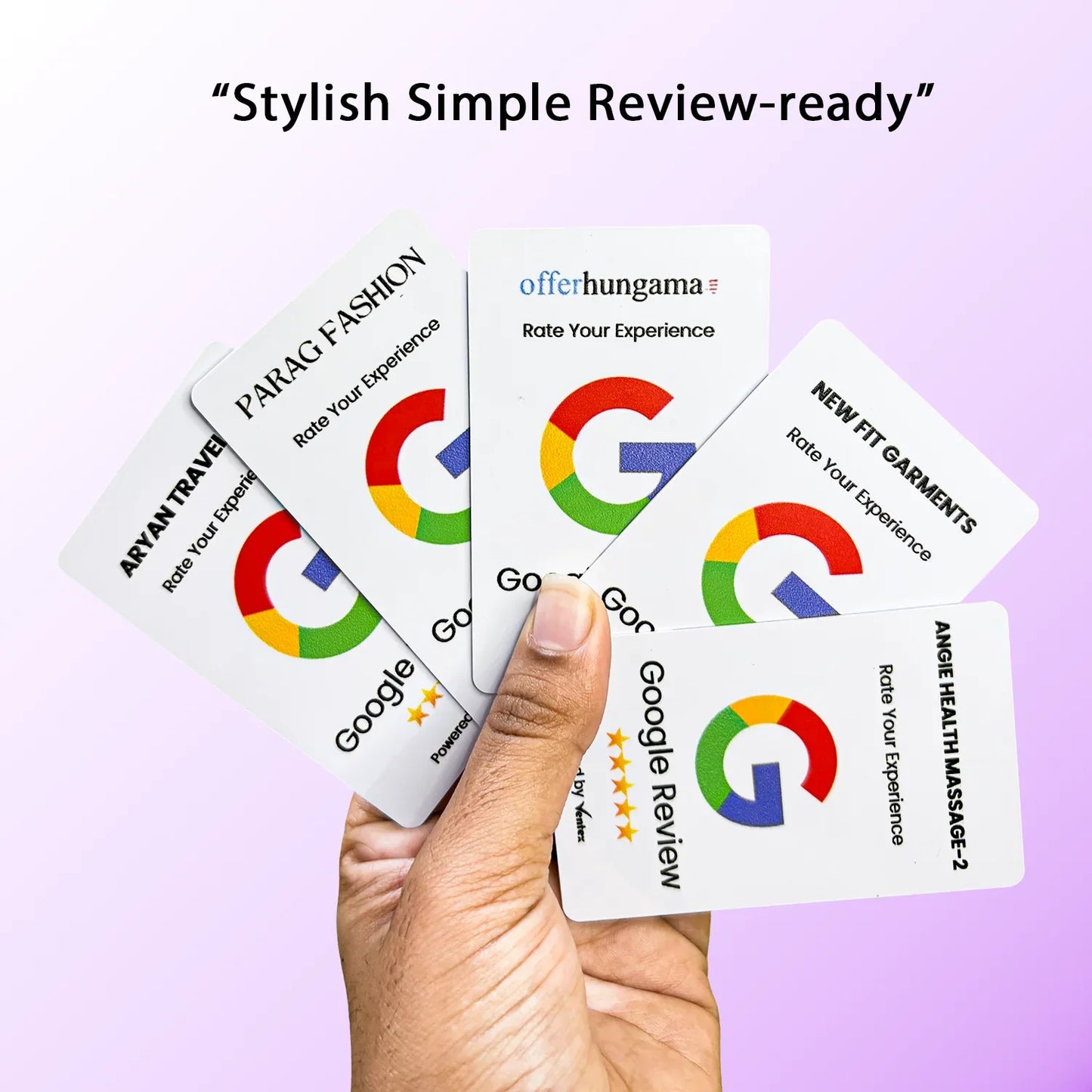 Google NFC Review Cards - Ventex Technology