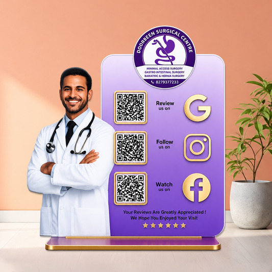 3QR Custom Standee - Surgical Centre