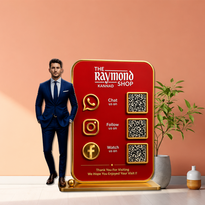 3QR Custom Standee For Clothing Brand