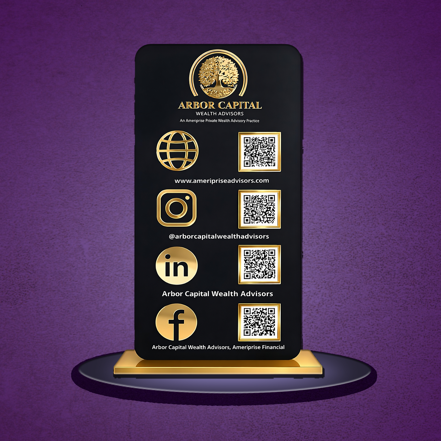 4QR Premium Standee - Portrait