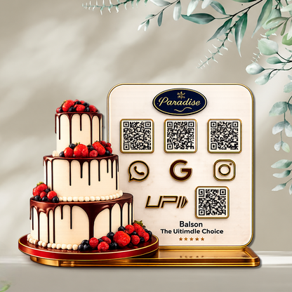 4QR Custom Standee For Bakery
