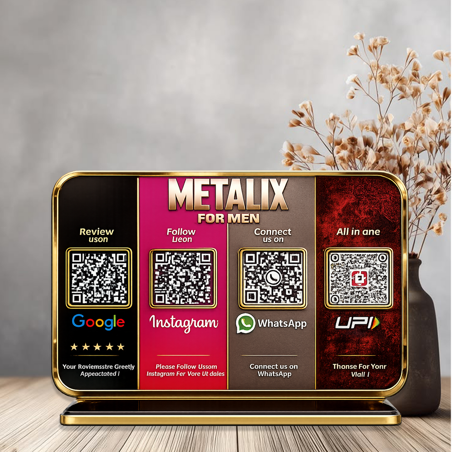 4QR Premium Standee - Social Media Edition