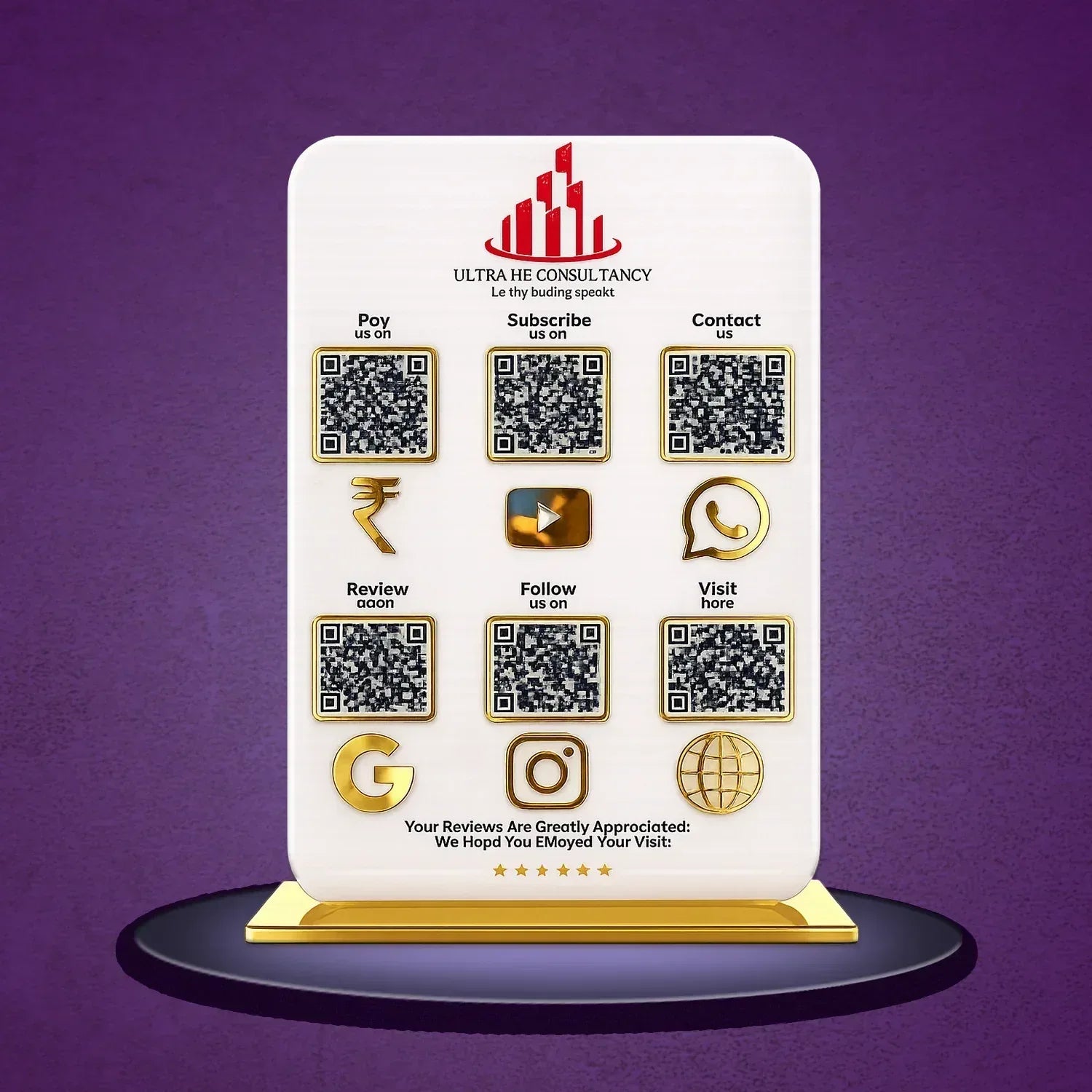 6QR Premium Standee - Ventex Technology