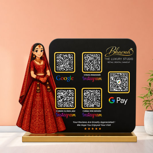 5QR Custom Standee - Makeup Studio
