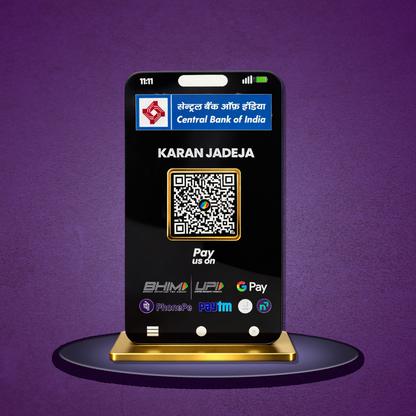 1QR Phone Shape Custom Standee